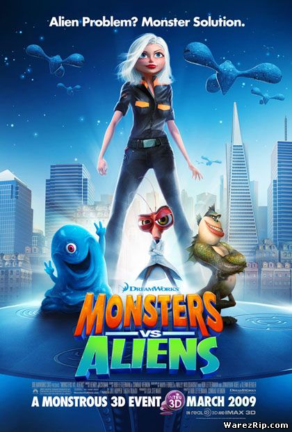 Монстры против пришельцев / Monsters vs. Aliens (2009) TS